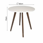 Mesa De Jantar Redonda Dublin Branca Ref. 020 80b Vivaligna