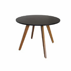 Mesa De Jantar Redonda Dublin Preta Ref. 020 100p Vivaligna