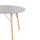 Mesa De Jantar Redonda Eames Eiffel 100 Cm - Cinza