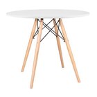 Mesa De Jantar Redonda Eames Eiffel 70 Cm - Branca