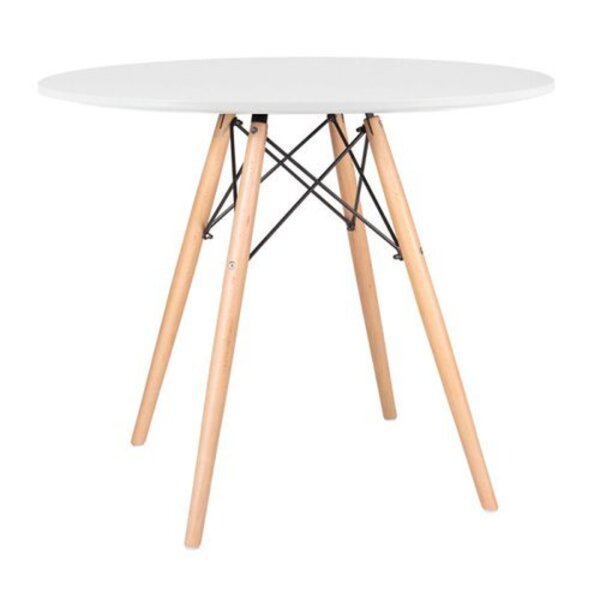Mesa De Jantar Redonda Eames Eiffel 70 Cm - Branca