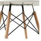 Mesa De Jantar Redonda Eames Eiffel 90cm Preta