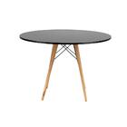 Mesa De Jantar Redonda Eiffel 90 Cm - Preto