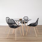 Mesa De Jantar Redonda Eiffel  Preto