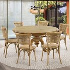 Mesa De Jantar Redonda Em Madeira 140cm Phil  Oregon