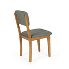 Mesa De Jantar Redonda Gabi Bran/jade Com 4 Cadeiras Estofada