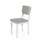 Mesa De Jantar Redonda Gabi Branca Com 4 Cadeiras Estofadas E