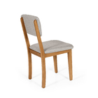 Mesa De Jantar Redonda Gabi Pret/nor Com 4 Cadeiras Estofadas