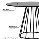 Mesa De Jantar Redonda Industrial Vicking 110 Cm - Preto