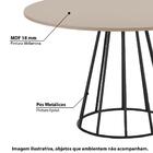 Mesa De Jantar Redonda Industrial Vicking 120 Cm - Cinamomo/b