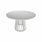 Mesa De Jantar Redonda Itália Branca Ref. 060 120b Vivaligna