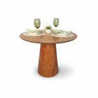 Mesa De Jantar Redonda Laminado Em Madeira 90cm Cairo Madeira