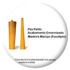 Mesa de Jantar Redonda Laqueada com Vidro 90cm Tampo Branco