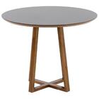 Mesa De Jantar Redonda Lara Premium 100cm Em Madeira Maciça E