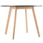 Mesa De Jantar Redonda Leda 100cm Preta