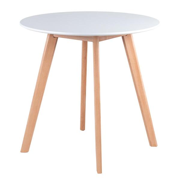 Mesa De Jantar Redonda Leda - 70 Cm - Branco