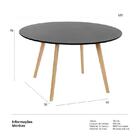 Mesa De Jantar Redonda Leda Design 120 Cm