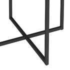 Mesa De Jantar Redonda Liz Ameixa Negra E Preta 90 Cm