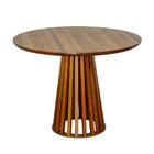 Mesa De Jantar Redonda Luana Amadeirada 100cm - Natural