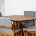 Mesa De Jantar Redonda Luana Amadeirada 100cm - Natural