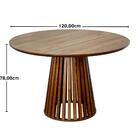 Mesa De Jantar Redonda Luana Amadeirada 120cm - Natural