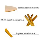 Mesa De Jantar Redonda Madeira Maciça  4 Lugares 120cm Lisboa