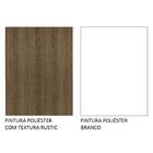 Mesa De Jantar Redonda Madesa 5324 Com Tampo De Vidro - Rustic