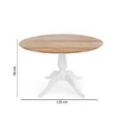 Mesa De Jantar Redonda Milena Madeira Eucalipto