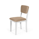 Mesa De Jantar Redonda Montreal Branca Com 4 Cadeiras Estofad