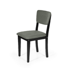 Mesa De Jantar Redonda Montreal Preta Com 4 Cadeiras Estofada