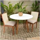 Mesa De Jantar Redonda Napolis Branca Ref 010 100b Vivaligna