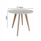 Mesa De Jantar Redonda Napolis Branca Ref. 010 80b Vivaligna