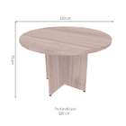 Mesa De Jantar Redonda Natus40 Carvalho Mel 120 Cm