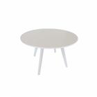Mesa De Jantar Redonda Paris Branca Ref. 050 120b Vivaligna
