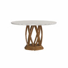 Mesa De Jantar Redonda Pés Madeira Tampo Mdf Portman Champagn