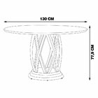 Mesa De Jantar Redonda Pés Madeira Tampo Mdf Portman Champagn