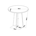 Mesa De Jantar Redonda Riu Com 4 Cadeiras Madeira Maciça Vega