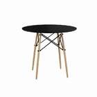 Mesa De Jantar Redonda Rotterdam Preto 90 Cm