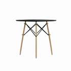 Mesa De Jantar Redonda Rotterdam Preto 90 Cm