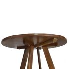 Mesa De Jantar Redonda Stillo 1,20m Madeira Maciça