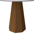 Mesa De Jantar Redonda Tampo Com Vidro Agnes 120 Cm Off White