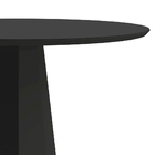 Mesa De Jantar Redonda Tampo Com Vidro Agnes 120 Cm Preto - D