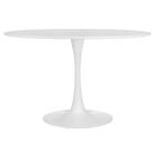 Mesa De Jantar Redonda Tulipa 120 Cm - Branco
