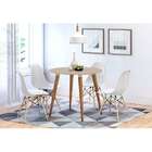 Mesa De Jantar Redonda Veneza Off White 90 Cm