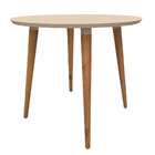 Mesa De Jantar Redonda Veneza Off White 90 Cm