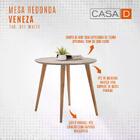 Mesa De Jantar Redonda Veneza Off White 90 Cm