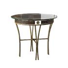 Mesa De Jantar Redonda Vidro 90cm Com 4 Cadeiras Estofadas Pr