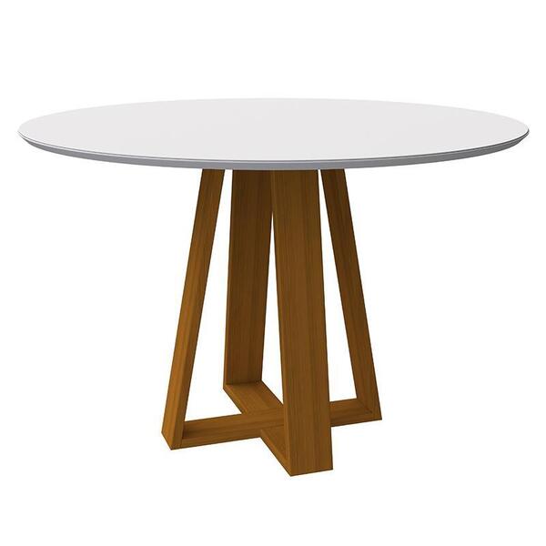 Mesa De Jantar Redonda Vitória 120x120 - Pr Móveis