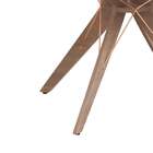 Mesa De Jantar Redonda Viviano Off White E Freijó 120 Cm