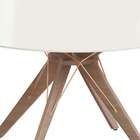 Mesa De Jantar Redonda Zandy Off White E Freijó 120 Cm